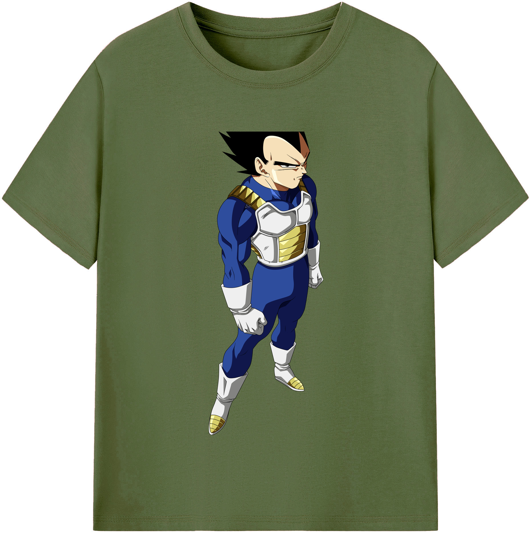 （画像用） ドラゴンボール ベジータ四世（Bejīta Yonsei）DRAGON BALL Vegeta IV 綿100％半袖Tシャツ（フロントプリント）